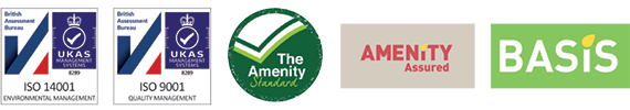 ISO 14001 Certified   |   ISO 9001 Certified   |   The Amenity Standard   |   Amenity Assured   |   Basis